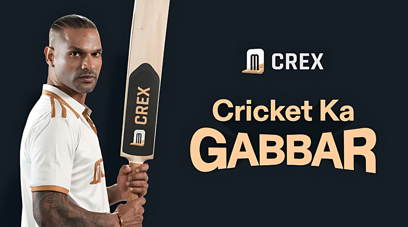 Shikhar Dhawan Joins Forces with CREX for 'Cricket ka Gabbar' Campaign