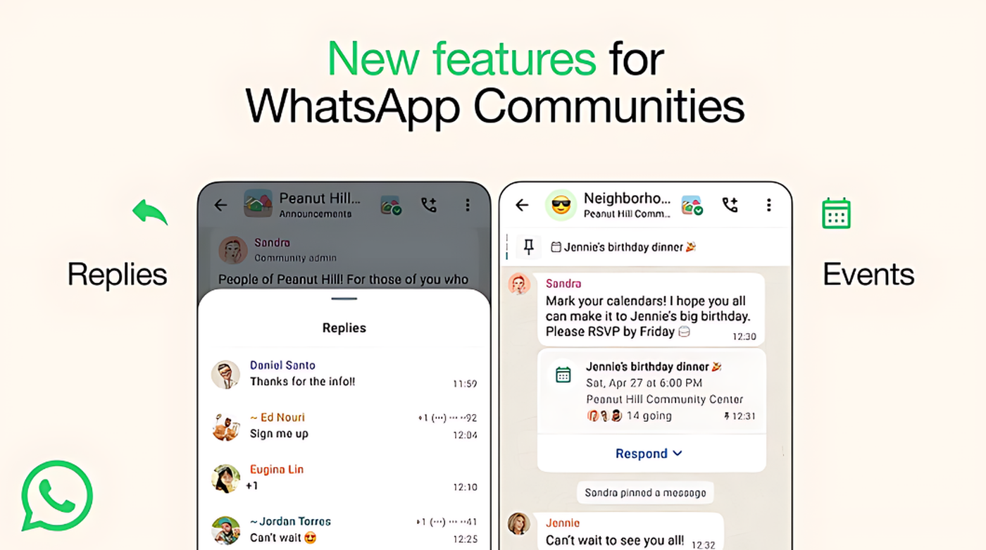 WhatsApp Enhances Community Features