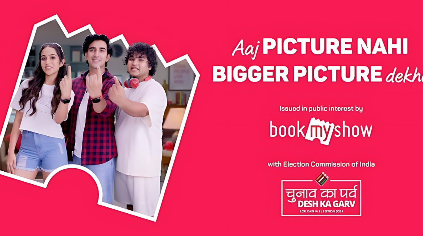 BookMyShow's 'Aaj Picture Nahi Bigger Picture Dekho' Campaign Urges People to Cast Their Vote