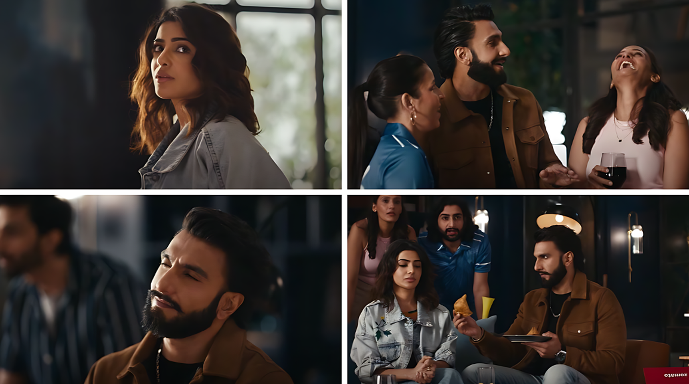 Zomato's New Campaign Featuring Ranveer Singh and Samantha Ruth Prabhu