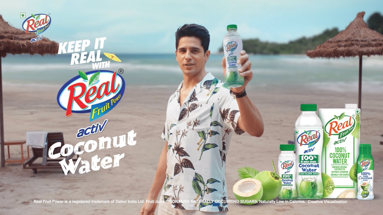Real Activ Coconut Water and Sidharth Malhotra Champion Healthy Hydration with No Added Sugar