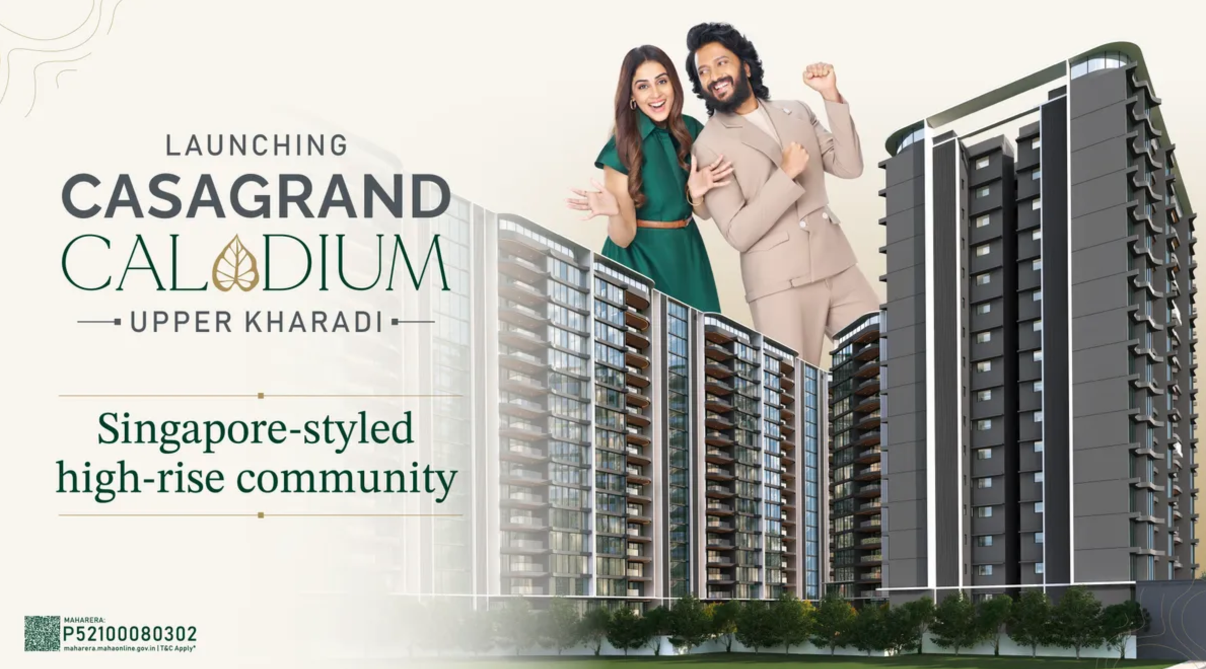 Casagrand Welcomes Genelia and Riteish Deshmukh as Brand Ambassadors for West India with a New Campaign