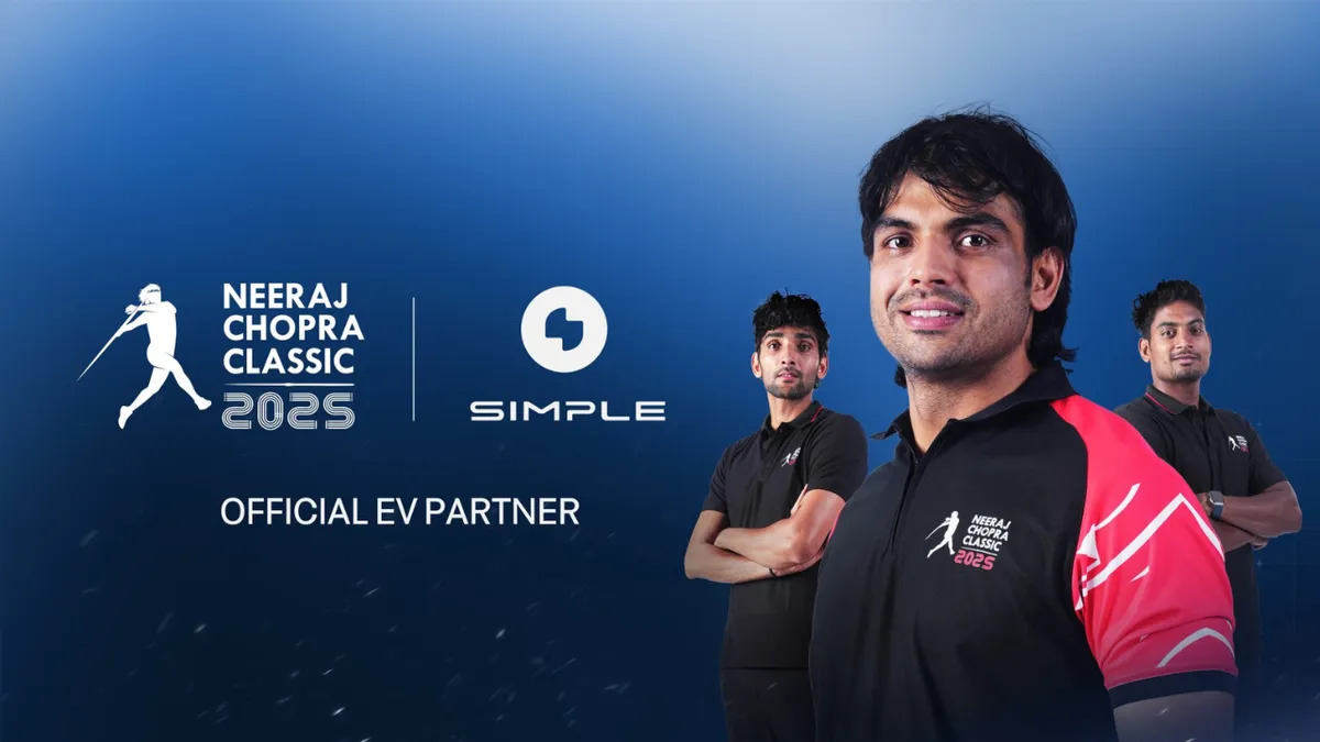 Neeraj Chopra Classic Partners with Simple Energy as Official EV Partner for 2025 Tournament
