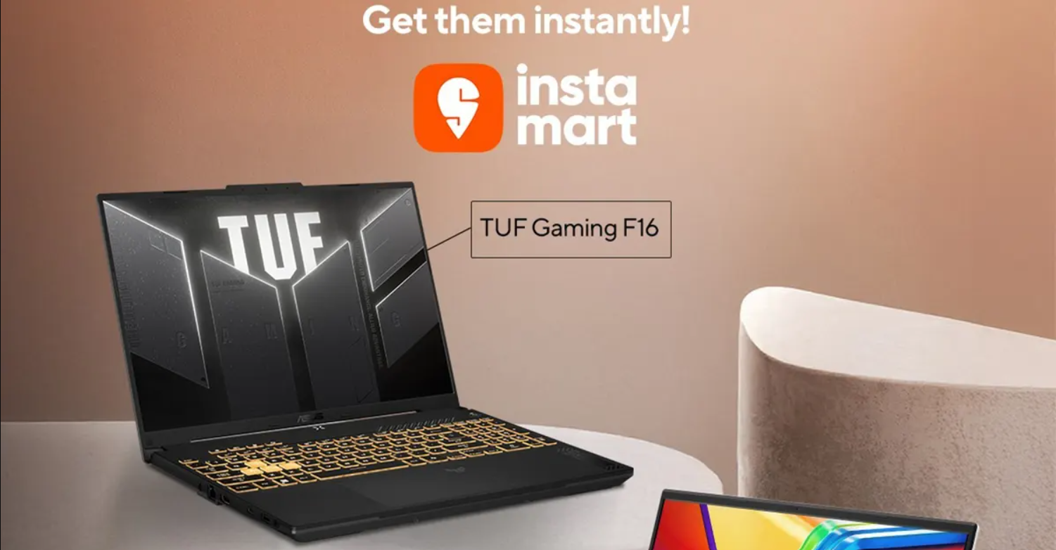 ASUS Laptops Now on Swiggy Instamart: Instant Tech, Instant Delivery