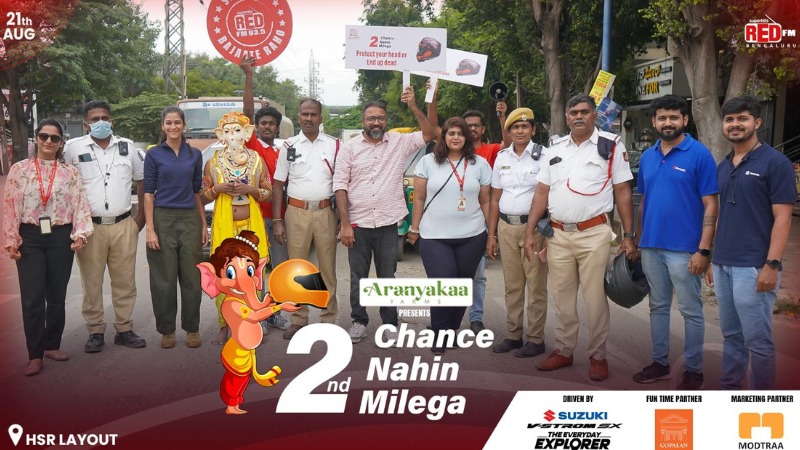 Second Chance Nahi Milega: Red FM and Bangalore Traffic Police Drive Road Safety this Ganesh Chaturthi