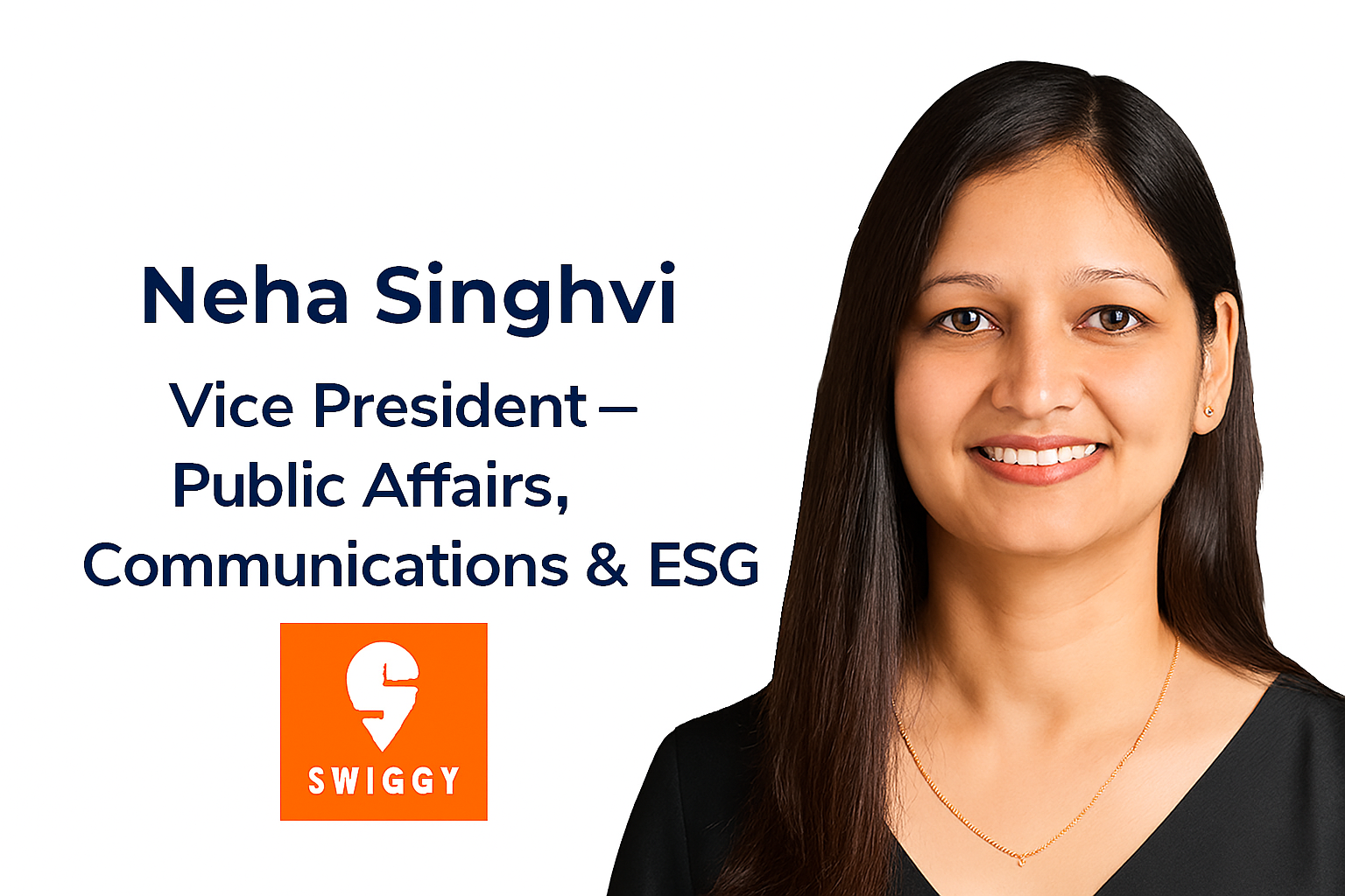 Swiggy Strengthens Leadership With Neha Singhvi As VP of Public Affairs, Communications and ESG