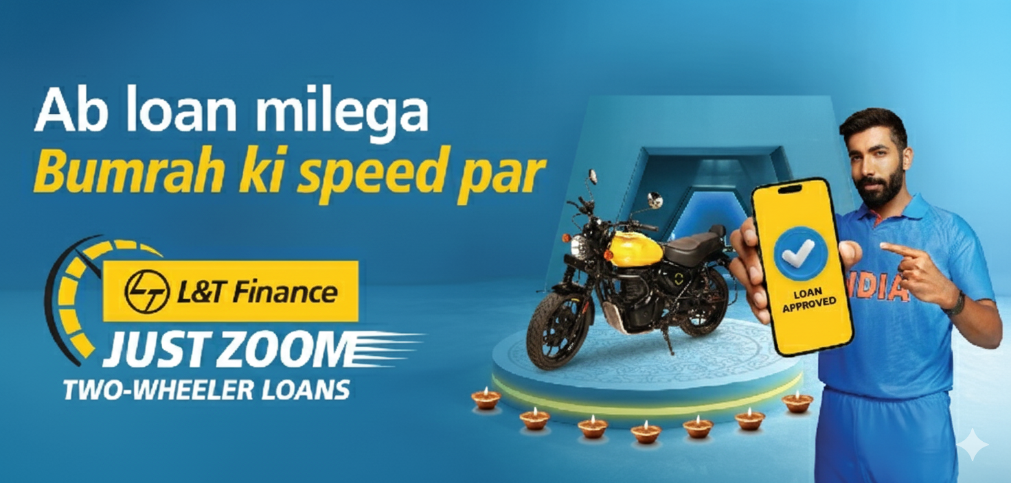 L&T Finance Unveils ‘Just Zoom Two Wheeler Loans’ Campaign With Jasprit Bumrah