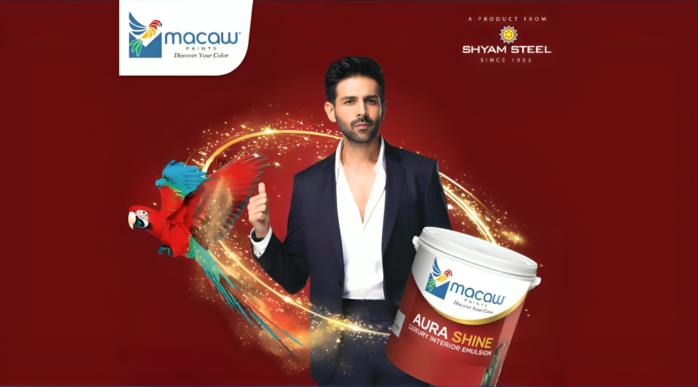 Shyam Steel Expands Into Paints With Launch Of Macaw Featuring Kartik Aaryan
