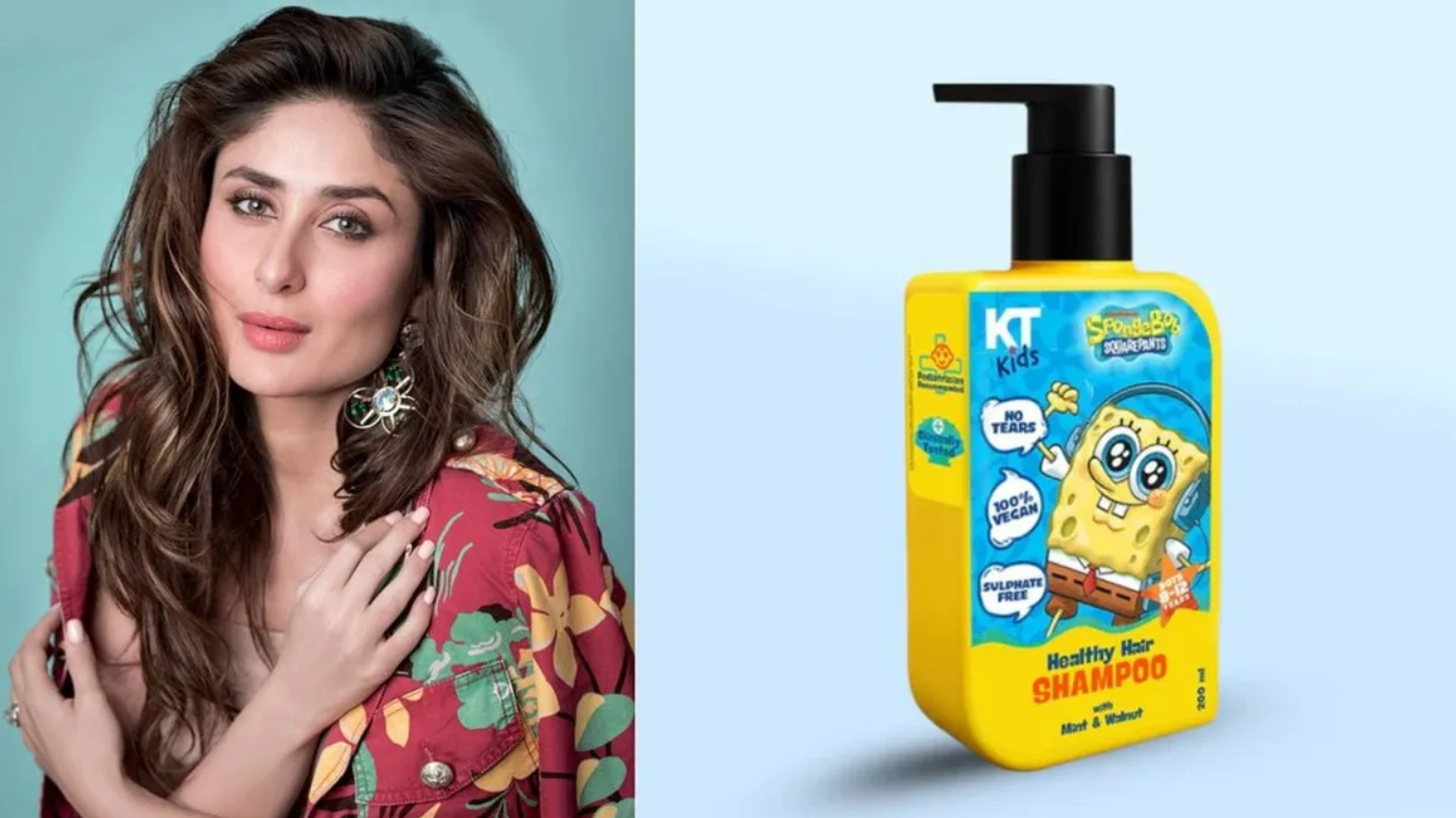 Kareena Kapoor Khan Leads KT Kids Haircare Campaign With SpongeBob SquarePants