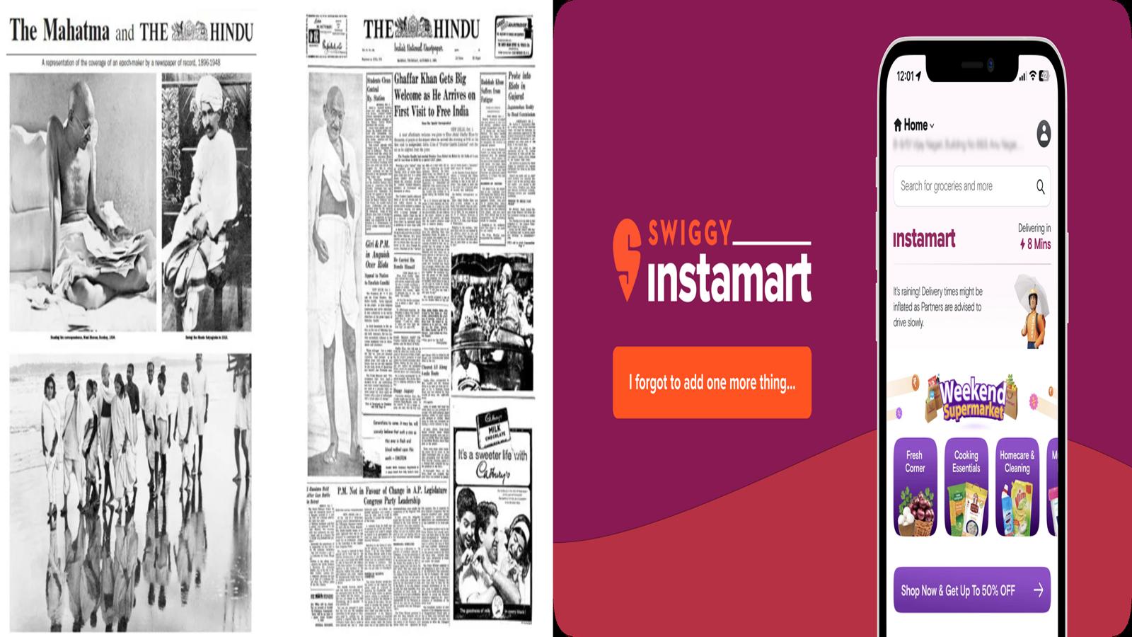 Instamart Brings Back The Hindu’s 1969 Gandhi Centenary Edition Within Minutes