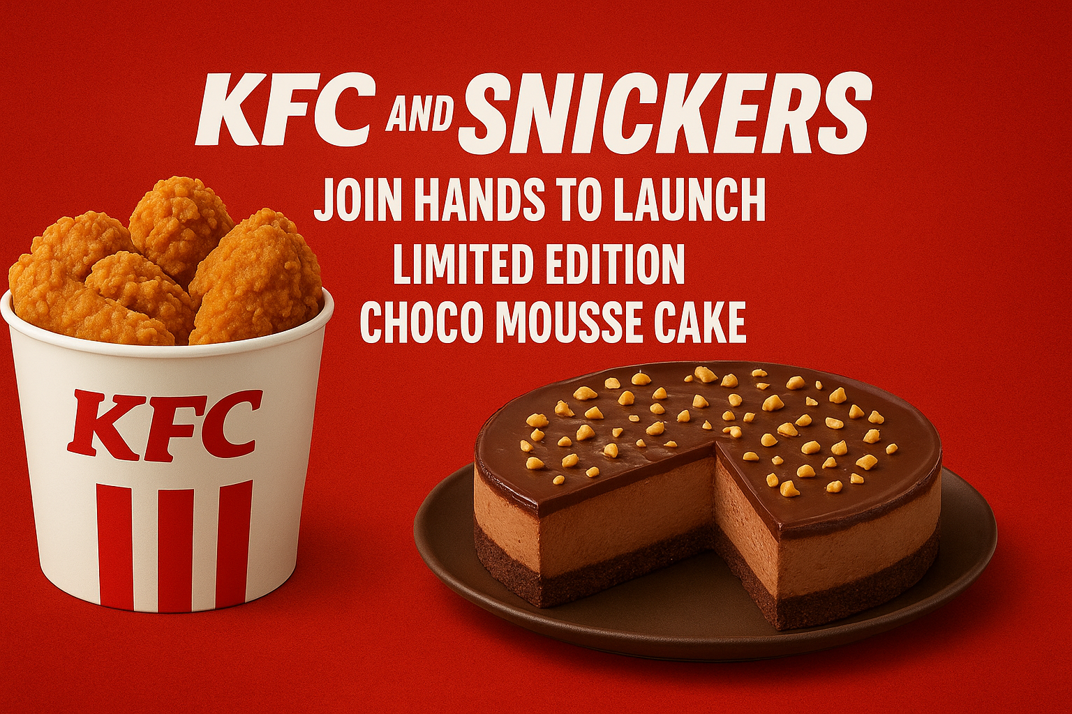 KFC And Snickers Join Hands To Launch Limited Edition Choco Mousse Cake In India