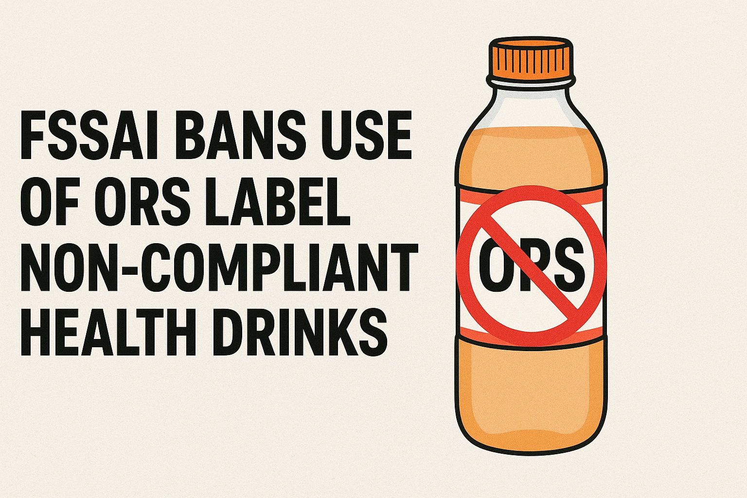 FSSAI Bans Use of ORS Label on Non-Compliant Health Drinks