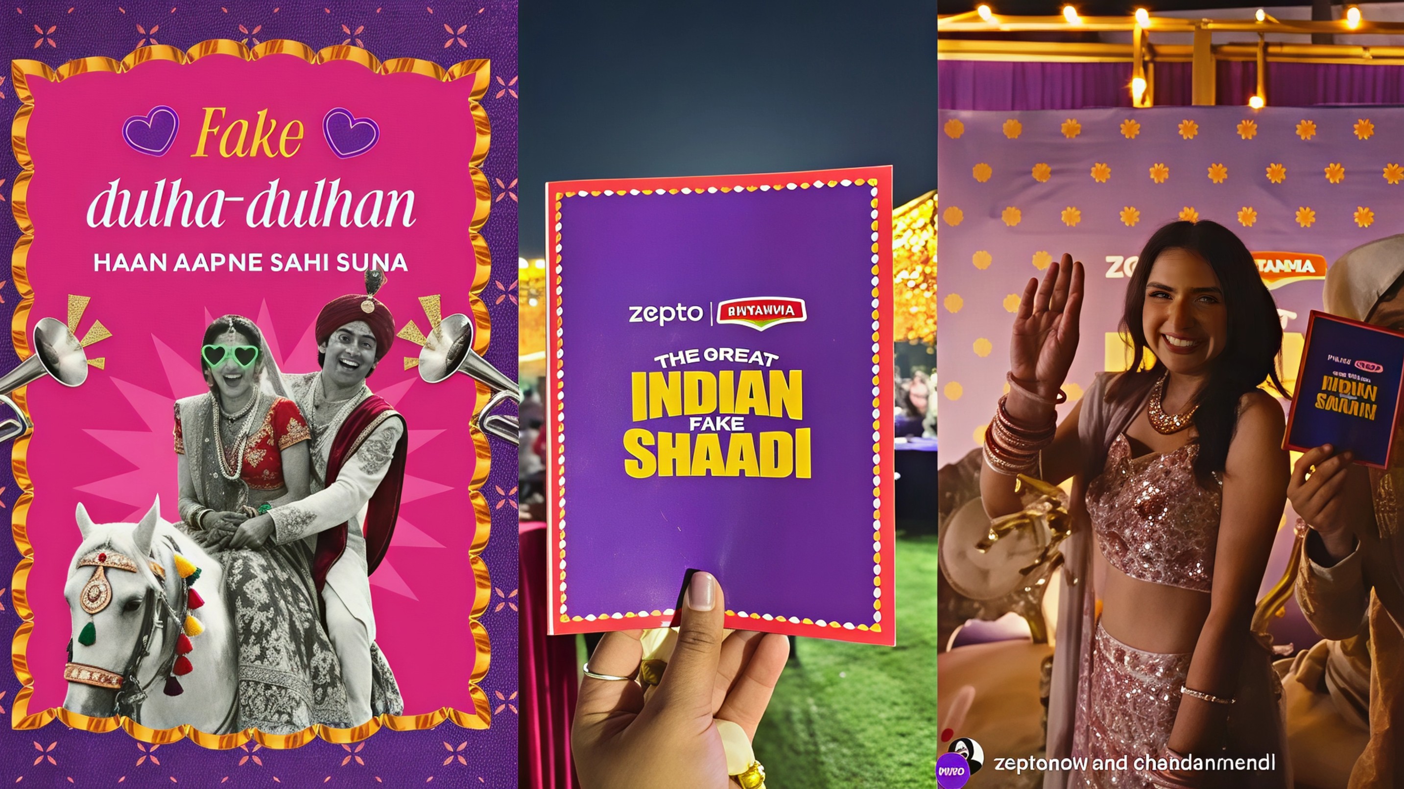 Zepto builds a wedding season moment with The Great Indian Fake Shaadi