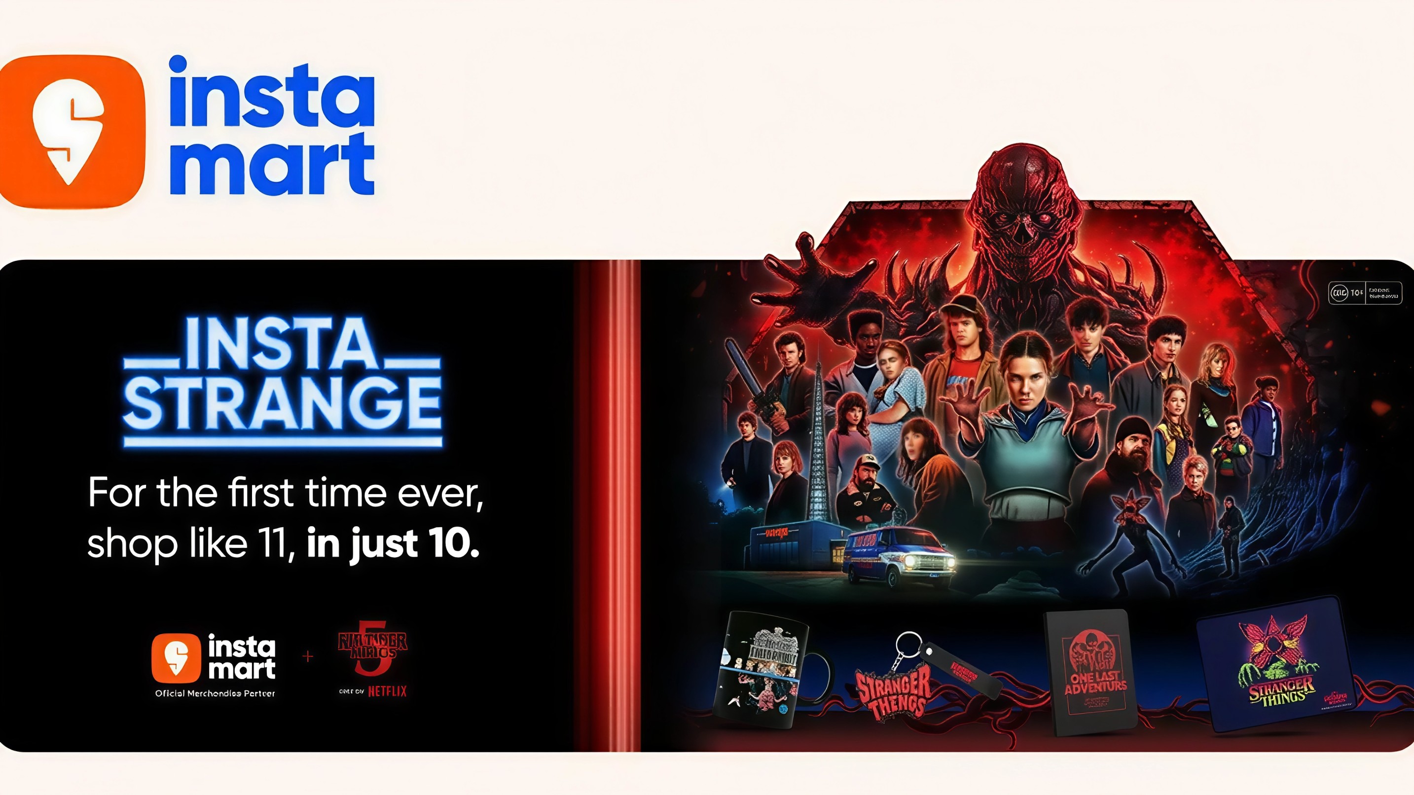 Instamart and Netflix launch InstaStrange gesture store for Stranger Things finale